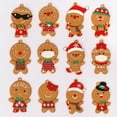 thumbnail image 4 of 12 Unids Clásico árbol de Navidad Colgando Ornamento de Pan de Jengibre Colgante de Navidad Decoraciones Tienda de Regalos, 4 of 7
