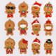 thumbnail image 4 of 12 piezas clásico lindo árbol de Navidad adorno colgante pan de jengibre año de vacaciones decoración para hogar niños, 4 of 7