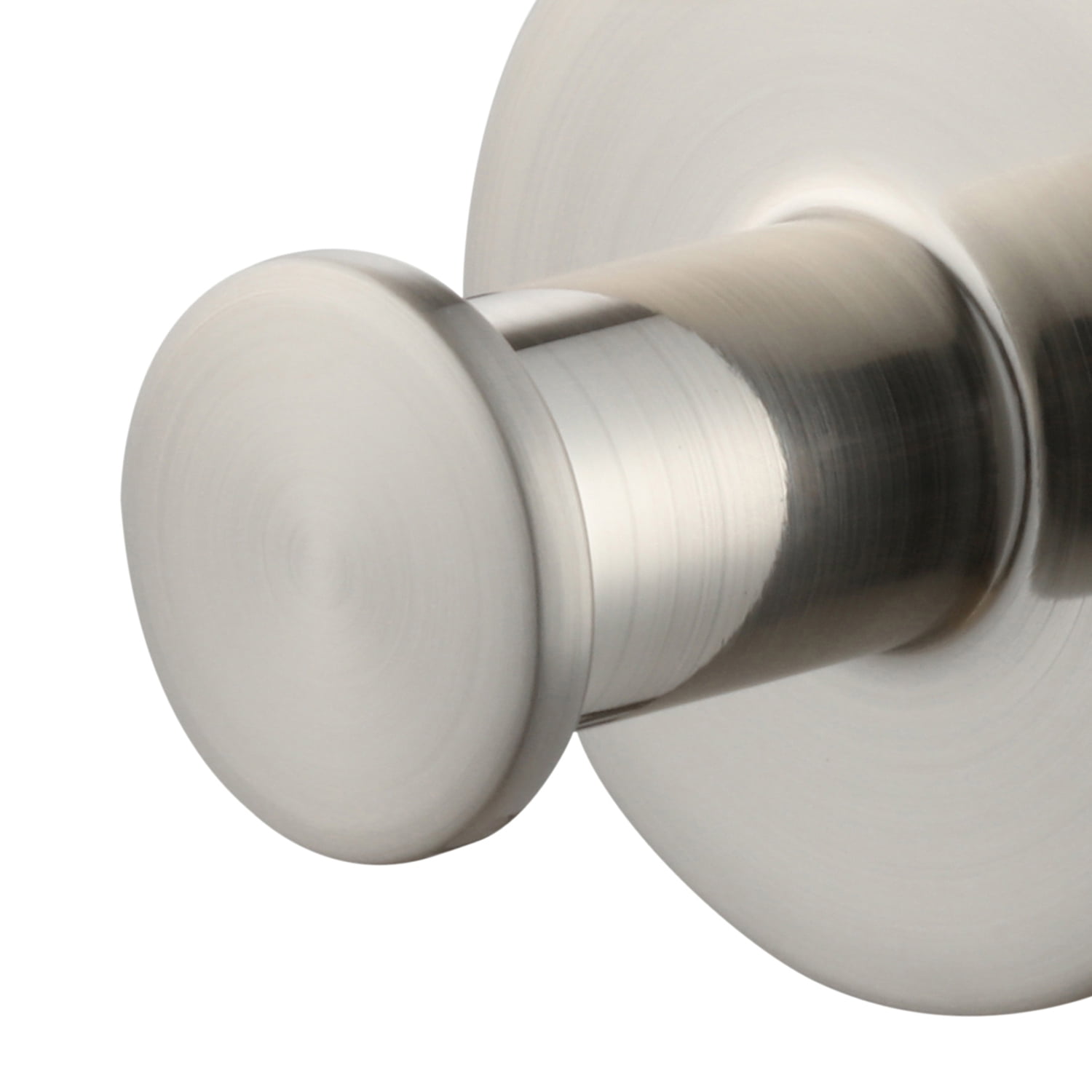 Mainstays Modern Round Robe Hook in Satin Nickel, 2 Pack