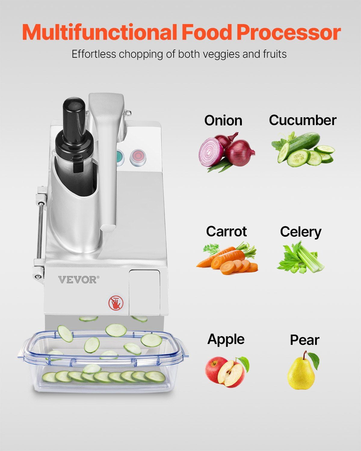 6-in-1 Food Processor & Vegetable Chopper – High-Speed Stainless Steel Blades, BPA-Free Bowl, for Kitchen & Meal Prep
