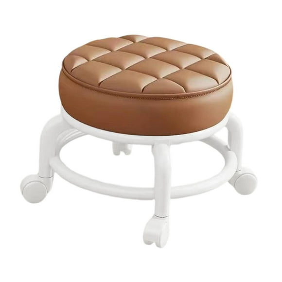 Paburas de rodillos giratorios de 360 degree Reladores giratorios universales de bajo ruido infantil Pequeño silla giratoria Cambiar asiento de taburete café