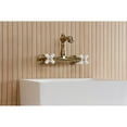 thumbnail image 3 of Kingston Brass KS7253PX English Country Double-Handle 2-Hole Wall Mount Bathroom Faucet in Antique Brass, 3 of 8