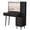 Dark Gray, variant on Modern Fluted Vanity Desk with Large Glass Top & HD Lighted Mirror – 5 Drawers, 3-Tier Shelves, Charging Station – Spacious Makeup & Dressing Table for Bedroom & Dressing Room