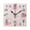 Black, variant on 7.78in Pink Gift Boxes Pattern Square Wall and Table Clock Dual Use Vintage Design in Black or Gold