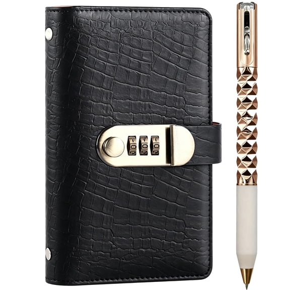 Lockable Savings Notebook, Money Challenge Planner for 100 Envelope Saving Goals