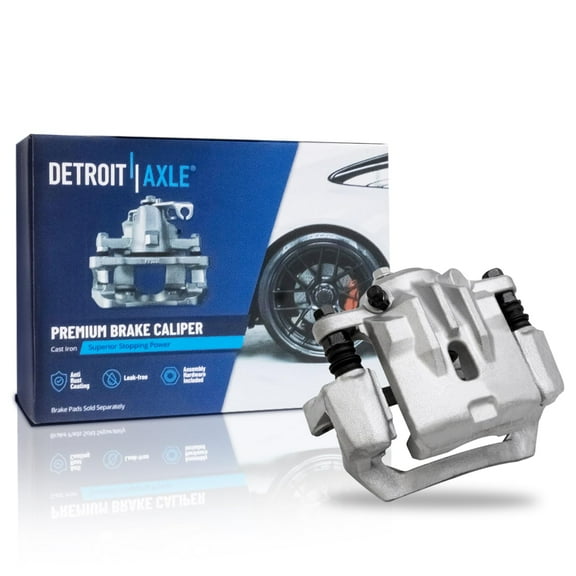 Detroit Axle - Rear Left Brake Caliper for 2.5L 10-14 Subaru Legacy Outback Disc Brake Caliper w/Bracket 2011 2012 2013 2014 Replacement Driver Side Assembly