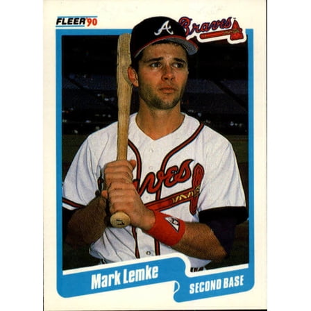1990 Mark Lemke Fleer Baseball Card #587