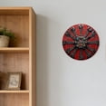 thumbnail image 6 of Hoease 10 Inch Silent Wall Clock, Industrial Wrench Red Rust Decorative Wall Clock, Battery Operated Non-Ticking Round Clock for Garage Workshop Home Decor, 6 of 10
