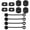 Black, variant on Uxcell Silicone Spill Stopper Accessories for Straw Cup 2.0 40oz/ 30oz, Black Set of 12