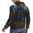 thumbnail image 6 of Haiem Gloomy Mansion Forest Scene Patterned Men's Hoodie with Kangaroo Pocket - Ideal Pullover Sweatshirt for Daily Wear, Travel, and Home-Large, 6 of 7