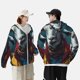 thumbnail image 4 of Fotbe Surrealist Goat Chaqueta con Protección Solar UPF 50+ para Hombre y Mujer, Camisa con Capucha y Bolsillos-3X-Large, 4 of 7