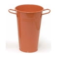 thumbnail image 1 of Houston International Trading 8300E GC Enameled Galvanized Vase, Glazed Caramel, 1 of 1