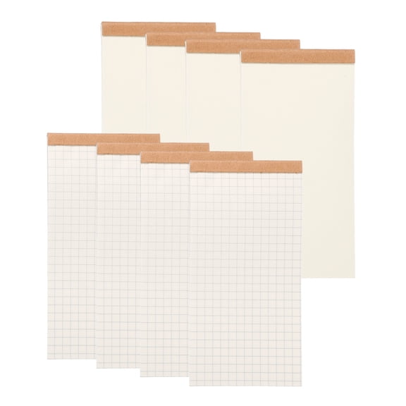 Uxcell Portable Field Notes, 8 Pcs Small Notepads 50 Sheets Pocket Notebooks Memo Books to Do List Organizer Planner Daily for Work Office Journey, Grid/Blank