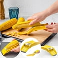 thumbnail image 2 of Trianu Corn Cob Stripper, Corn Peeler from Corn on the Cob, Quick Corn Kernel Cutter Tool, Yellow, 2 of 7