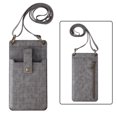 thumbnail image 4 of Bolso bandolera para teléfono móvil para mujer, bolso de hombro, monedero, cartera con ranura para tarjetas Gris oscuro, 4 of 7