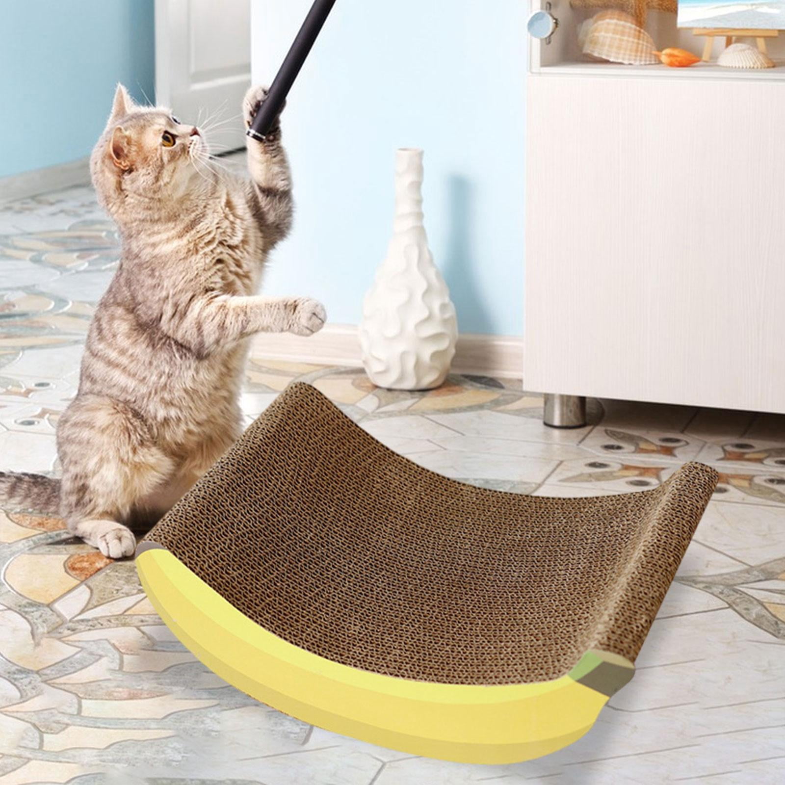 Bvdfgk Cat Cardboard Bed Cat Scratch Pad Corrugated Paper Furniture Protector Thickened Yellow S