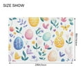 thumbnail image 4 of Yayeee Bath Rugs for Bathroom Floor Set of 2 Non Slip Fluffy Soft Absorbent Mat, Purple Easter Eggs, 4 of 7