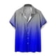 thumbnail image 1 of Mens Manga Corta Botón Abajo Camisas Botones Casuales Imprimir Blusa Turndown, 95% Poliéster 5% Camisa de Spandex para la Fiesta, Negocios Y Diario, 1 of 5