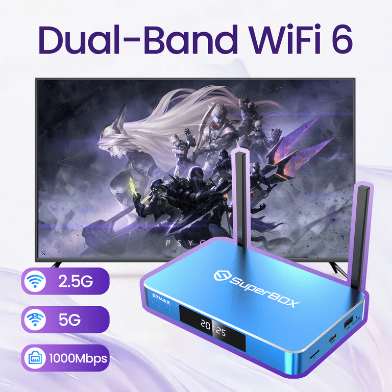 SuperBox S5 Max Premium Edition, Android 12, 4GB RAM, 64GB Storage