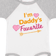 thumbnail image 4 of Inktastic I'm Daddy's Favorite with Arrow and Hearts in Pink Boys or Girls Baby Bodysuit, 4 of 5