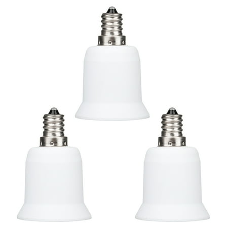 E12 Socket - TSV Light Bulb Socket Adapter Candelabra E12 to Medium Base E26 Screw (1/2/3/5/6 Pack)