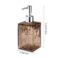 thumbnail image 3 of Glass Soap Dispenser Refillable Pump Bottle Leak Proof Smooth Dispensing Decorative Bathroom Accessory Countertop Organizer for Bathroom Kitchen Sink Home Use, 3 of 6