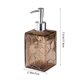 thumbnail image 3 of Dispensador de jabón de vidrio texturizado, botella recargable de jabón líquido para manos con bomba para baño, cocina, gel de ducha, champú, loción, 17.8x7 cm, 3 of 6