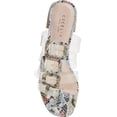 thumbnail image 6 of Cecelia New York Lincoln Slide Sandal Rainbow Slip On Clear Transparent Mule (Rainbow Multi Snake, 7.5), 6 of 7