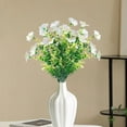 thumbnail image 6 of yulier 2 Pcs Artificial Flowers Faux Flower Bouquet Fake Plants Spring Summer Outdoor Indoor Garden Home Decorations Silk Flowers for Porch Patio Balcony Vase Decor, 6 of 7