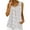 White, variant on Ruyang Womens Sleeveless Tunics Henley Shirts V-Neck Button Down Blouse Tank Tops Casual Pleated Basic Summer Cotton Tops