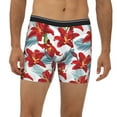 thumbnail image 6 of Sigee Lilies Flowers for Men's Boxer Briefs,Moisture Wicking and Breathable Large, 6 of 9