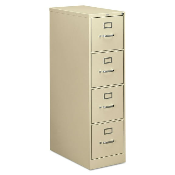 HON 4 Drawers Vertical Lockable Filing Cabinet, Putty