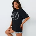 thumbnail image 2 of SUNBS Womens Oversized Graphic Tees - Sun & Moon Casual T-Shirts for Women Summer Tops, 2 of 9