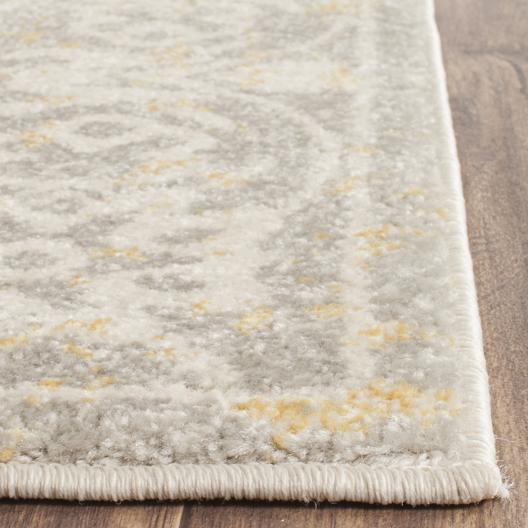 SAFAVIEH Evoke Varden Bordered Area Rug, Ivory/Gray, 3' x 5'