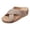 White, variant on Women's Cork Wedge Platform Sandals Open Toe Studded Mules Non Slip Casual Summer Shoes for Beach Vacation Daily Wear Brown Size 6