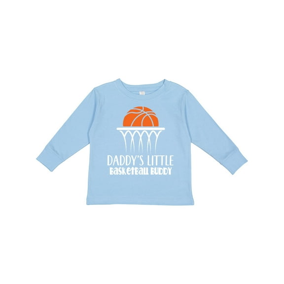 Inktastic Daddys Little Basketball Buddy Boys Boys Long Sleeve Toddler T-Shirt