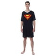 thumbnail image 6 of DC Comics Mens' Superman Character Icon Nightgown Sleep Pajama Shirt, 6 of 6