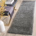 thumbnail image 3 of Safavieh Laguna Shag 6'7" X 9'6" Power Loomed Rug in Dark Gray, 3 of 10