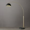 thumbnail image 6 of NOVA OF CALIFORNIA Luna Bella Arc Floor Lamp - Brass/Matte Black/Gold Leaf, 6 of 15
