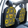 thumbnail image 2 of Sunflowers Stripe Mats Back Seat Protectors, Car Seat Protector Vehicle Organizers Waterproof Cover Back Seat Cover for Kids with 3 Storage Pockets 2 Pack, 2 of 5