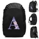 thumbnail image 4 of Mochila impermeable de 20 a 70 l con funda para lluvia, moderna, con letras de flores moradas, para deportes al aire libre, ciclismo, funda de seguridad para lluvia, para acampar y hacer senderismo, 4 of 5