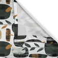 thumbnail image 3 of Botanical Kitchen Curtains, Modern Abstract Art Geometric Shapes in Dark Tones Vertical Branches, Window Drapes 2 Panel Set for Kitchen Cafe Decor, 55" x 36", Charcoal Grey Evergreen, 3 of 3