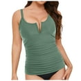 thumbnail image 6 of vigerkar Tankini Tops for Women Swimwear Top Only Tummy Control Bathing Suit Top No Bottom Light Green, XXL, 6 of 9