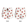 thumbnail image 5 of Picia Hand Drawn Watermelon Pattern Women's 2 in 1 Athletic Running Shorts High Waisted Workout Casual Gym Sweat Shorts with Comfy Liner Zipper Pockets-Small, 5 of 9