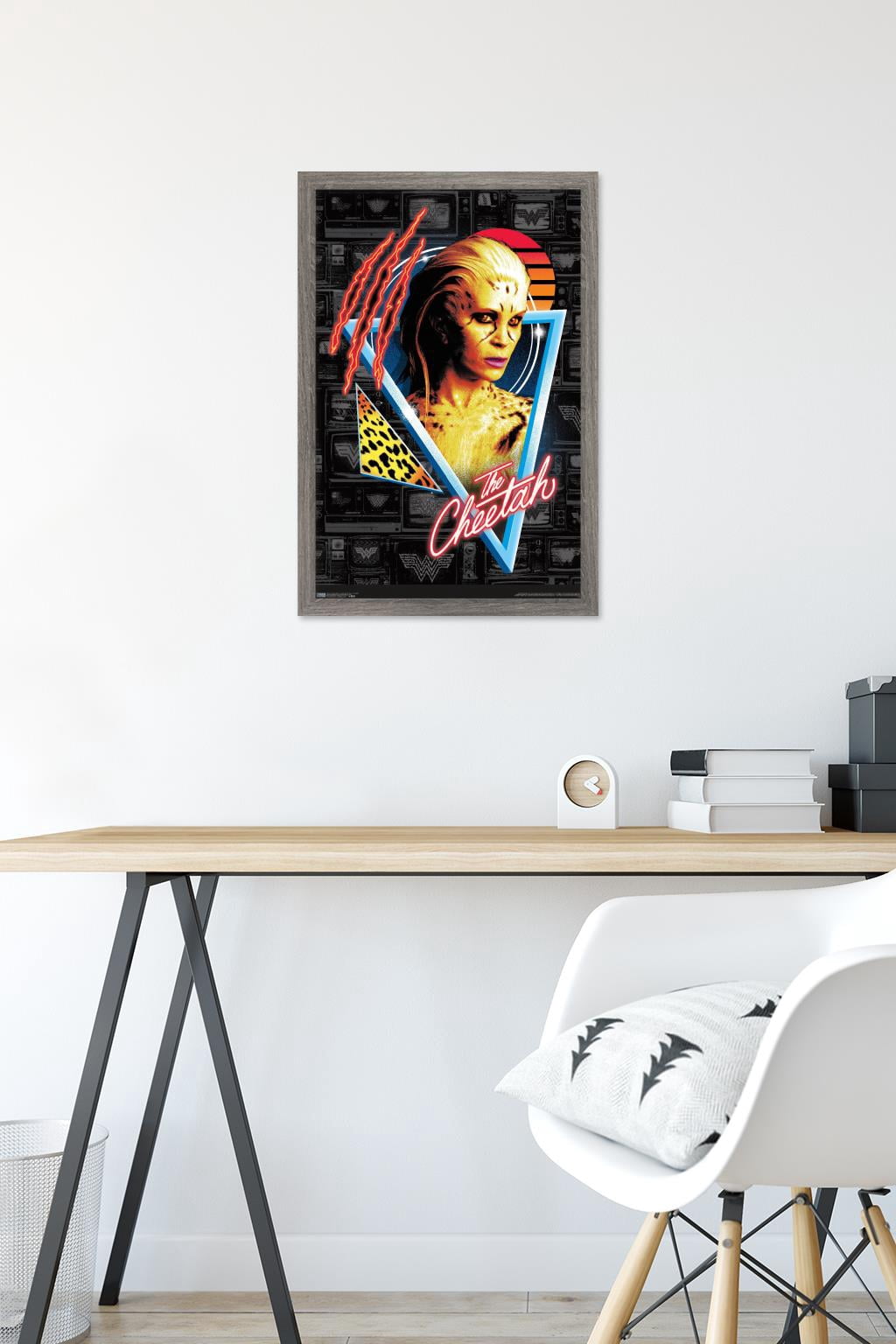 DC Comics Movie - Wonder Woman 1984 - The Cheetah Wall Poster, 14.725" x 22.375", Framed