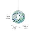 thumbnail image 3 of Hummingbird Feeder Glass Stained Outdoor Hanging Circular Garden Decoration Pendant, 3 of 9
