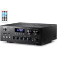 thumbnail image 1 of Moukey Power Amplifier (MAMP1) 2.0 Channel Bluetooth 5.0 Stereo Amplifier w/USB, SD, AUX, MIC  - Open Box, 1 of 3