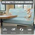 thumbnail image 4 of FOR U DESIGNS Starfish Seashell Wood Pattern 2 Pcs RV Dinette Cushion Covers Breathable RV Couch Cover Elastic Loveseat Sofa Chair Cover Furniture Protector for RV Camper Car Bench, 4 of 7