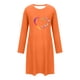 thumbnail image 4 of HongQid Nightgowns for Women Soft Grpahic House Dress Long Sleeve Sleep Shirts Fall Sleepwear Night Gown Nightshirt, 4 of 6