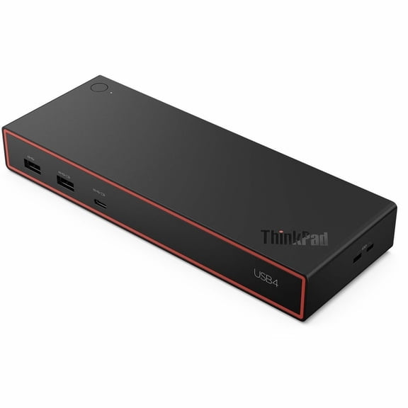 Lenovo ThinkPad USB4 Dock 5000 - for Monitor, Notebook - Charging Capability - 100 W - USB4 - 4 Displays Supported - 4K @ 60Hz, 8K @ 60Hz, 4K @ 144Hz - 3840 x 2160, 7680 x 4320 - 6 x USB Ports - 4 ...